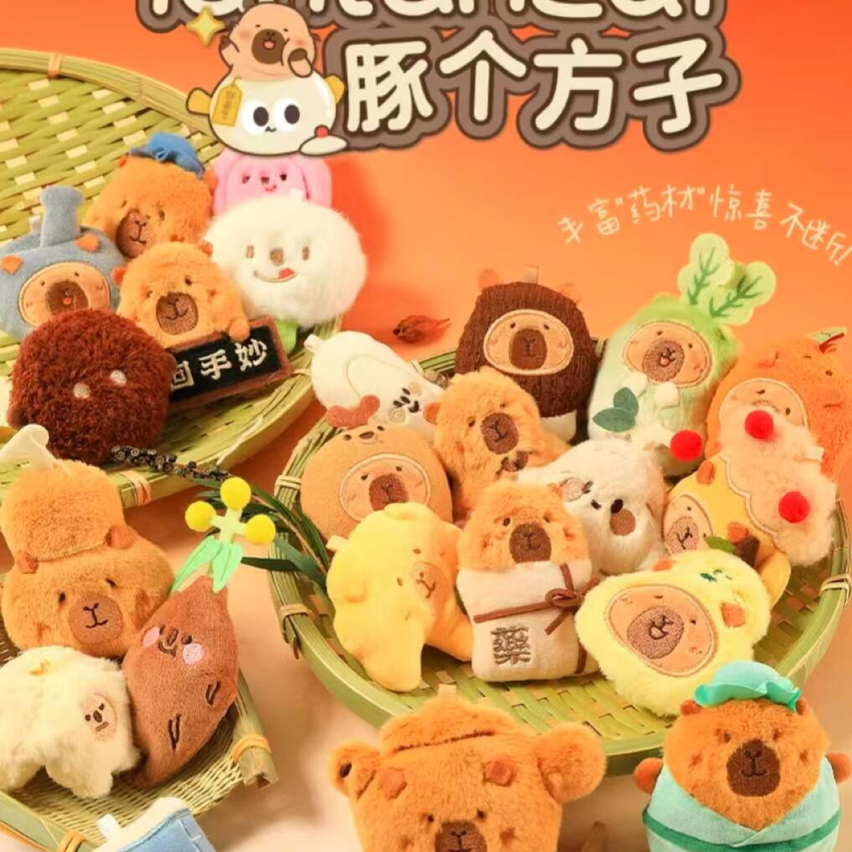 【代拆】豚豚崽养生系列【毛绒】磁吸冰箱贴盲盒