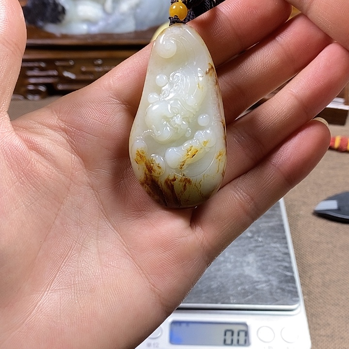 和田玉未镶嵌挂件