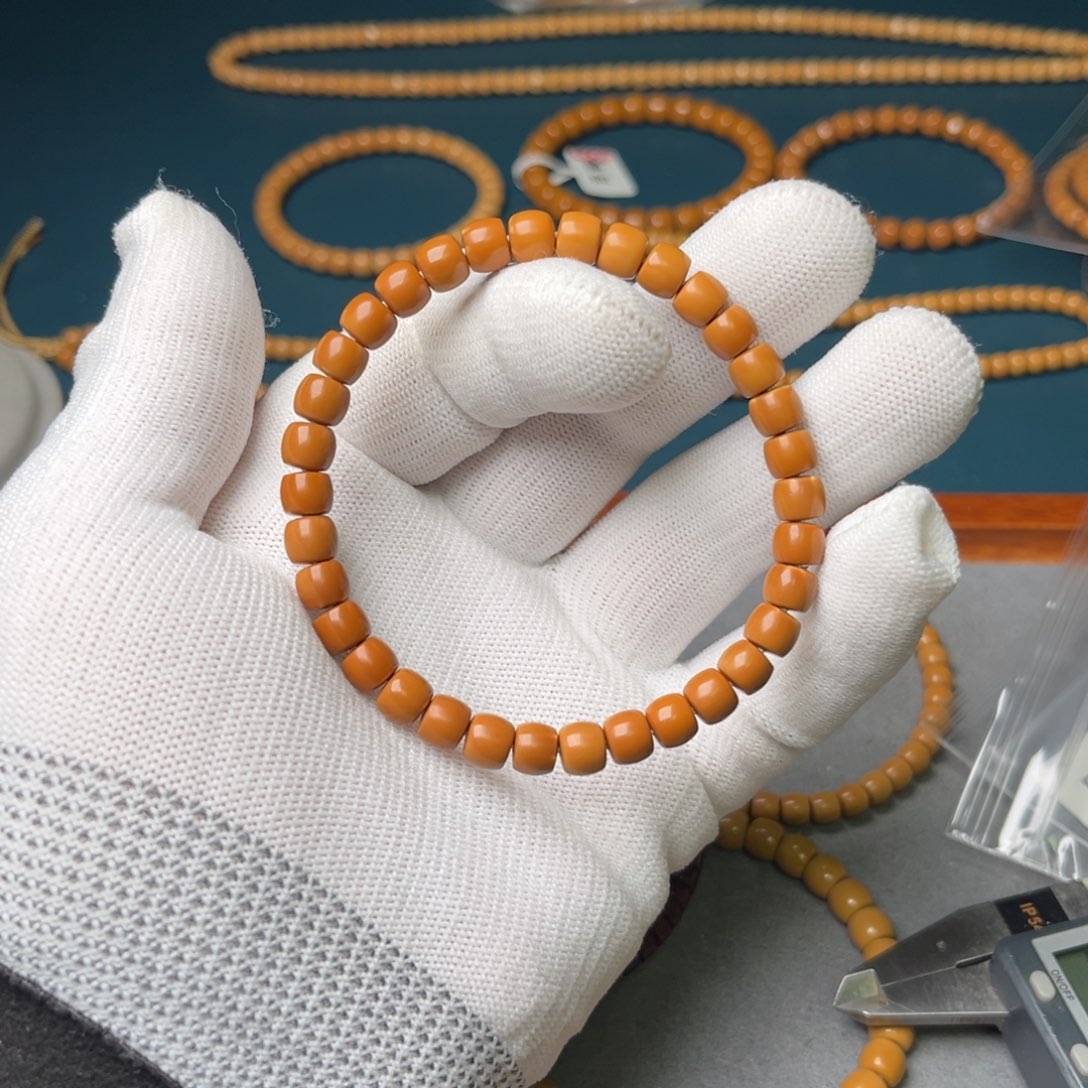 橄榄核手串6.8尺老挝放漏