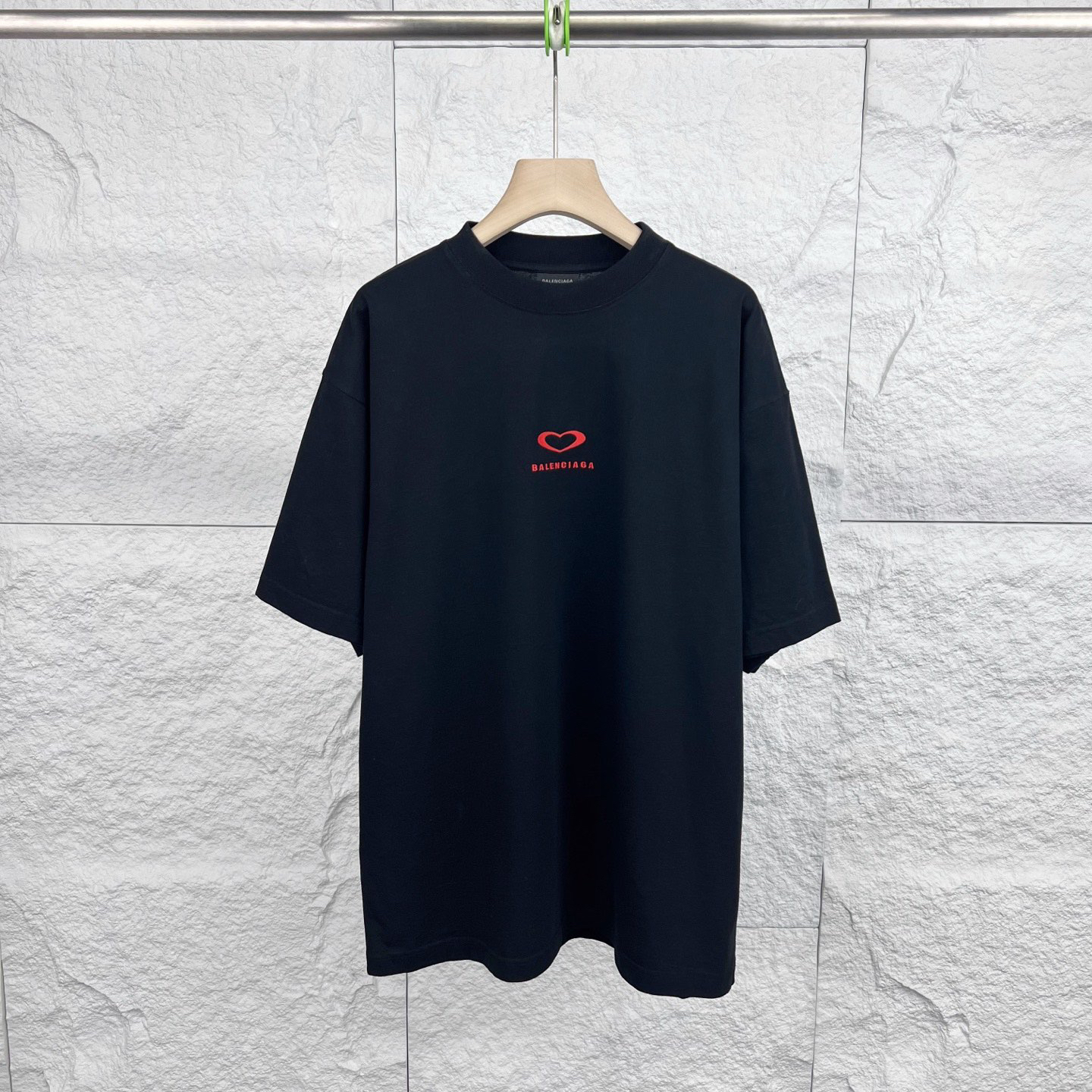 未使用 Balenciaga/巴黎世家 XS码/黑色刺绣圆领短袖T恤/15691705