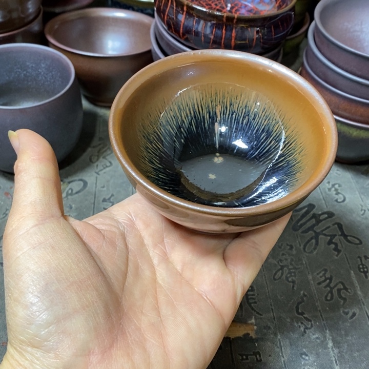 茶盏建阳建盏微瑕束口