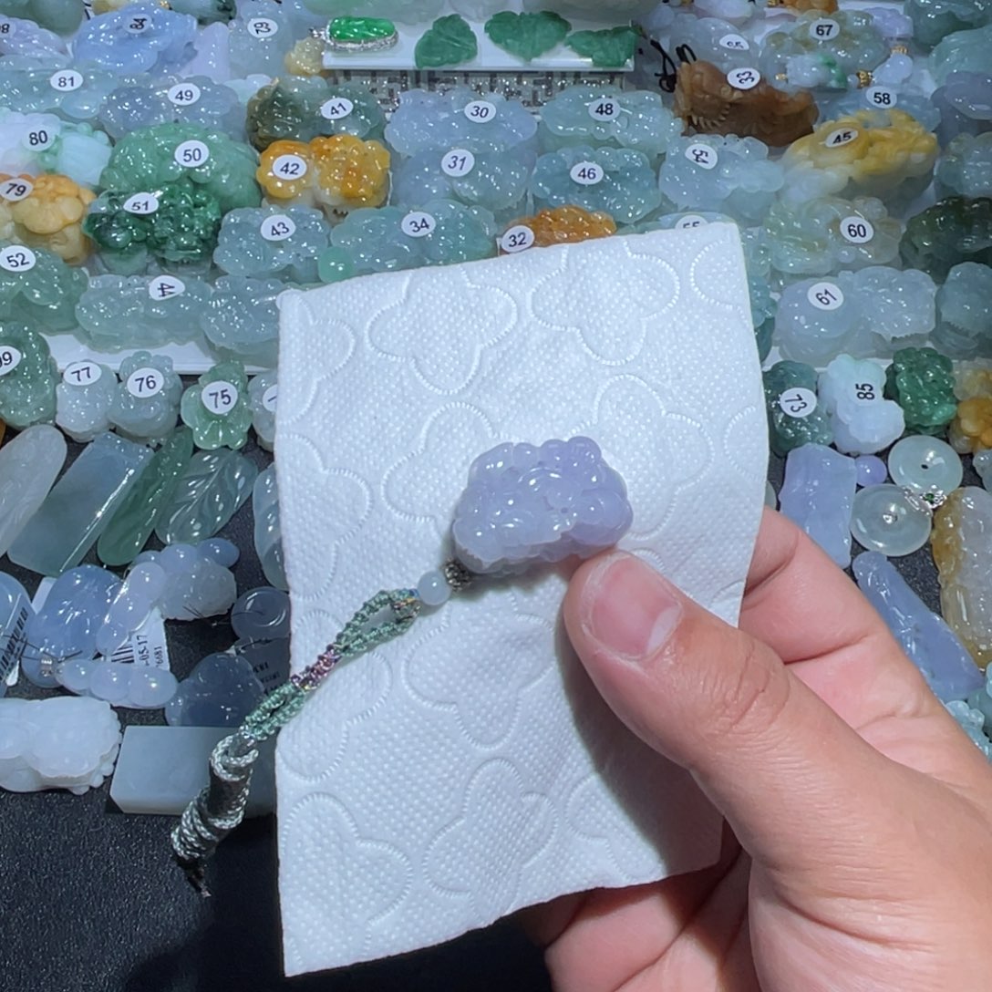 翡翠未镶嵌颈饰天然