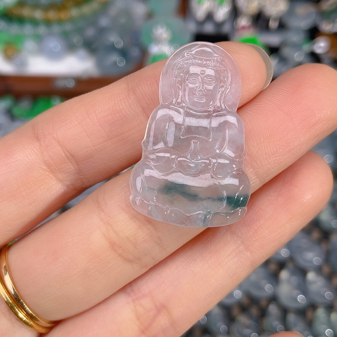 翡翠未镶嵌颈饰天然缅甸A货翡翠