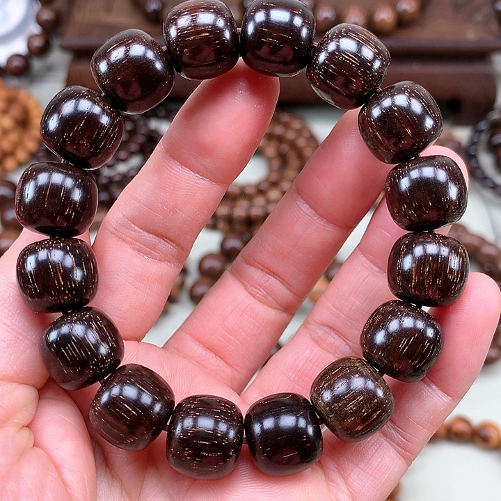 【闪购商品】贡木其他13*14黑油金丝（黑虎珀）