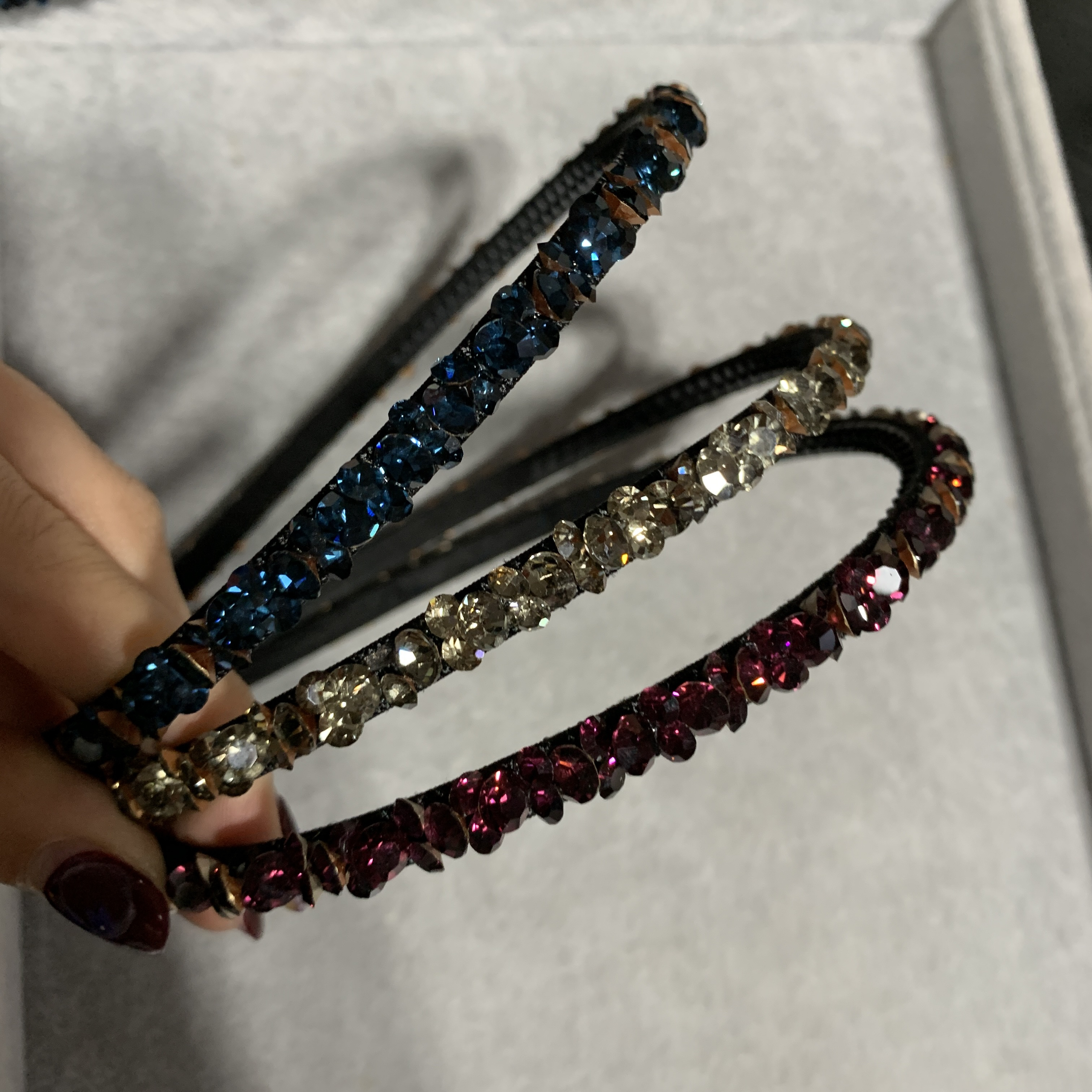 X409轻奢气质时尚闪钻发箍