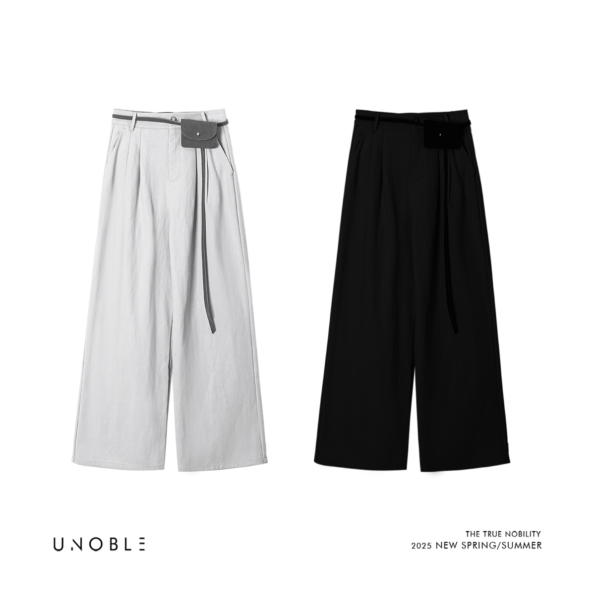 UNOBLE 2025S/S【日常主义】莱赛尔直筒长裤女 秋季新款