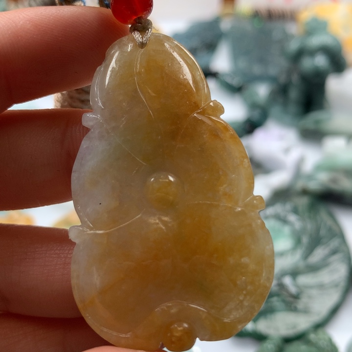 翡翠颈饰未镶嵌保真天然A货翡翠