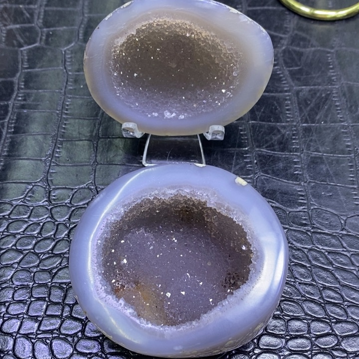 未镶嵌珠宝半成品水晶紫花花盆