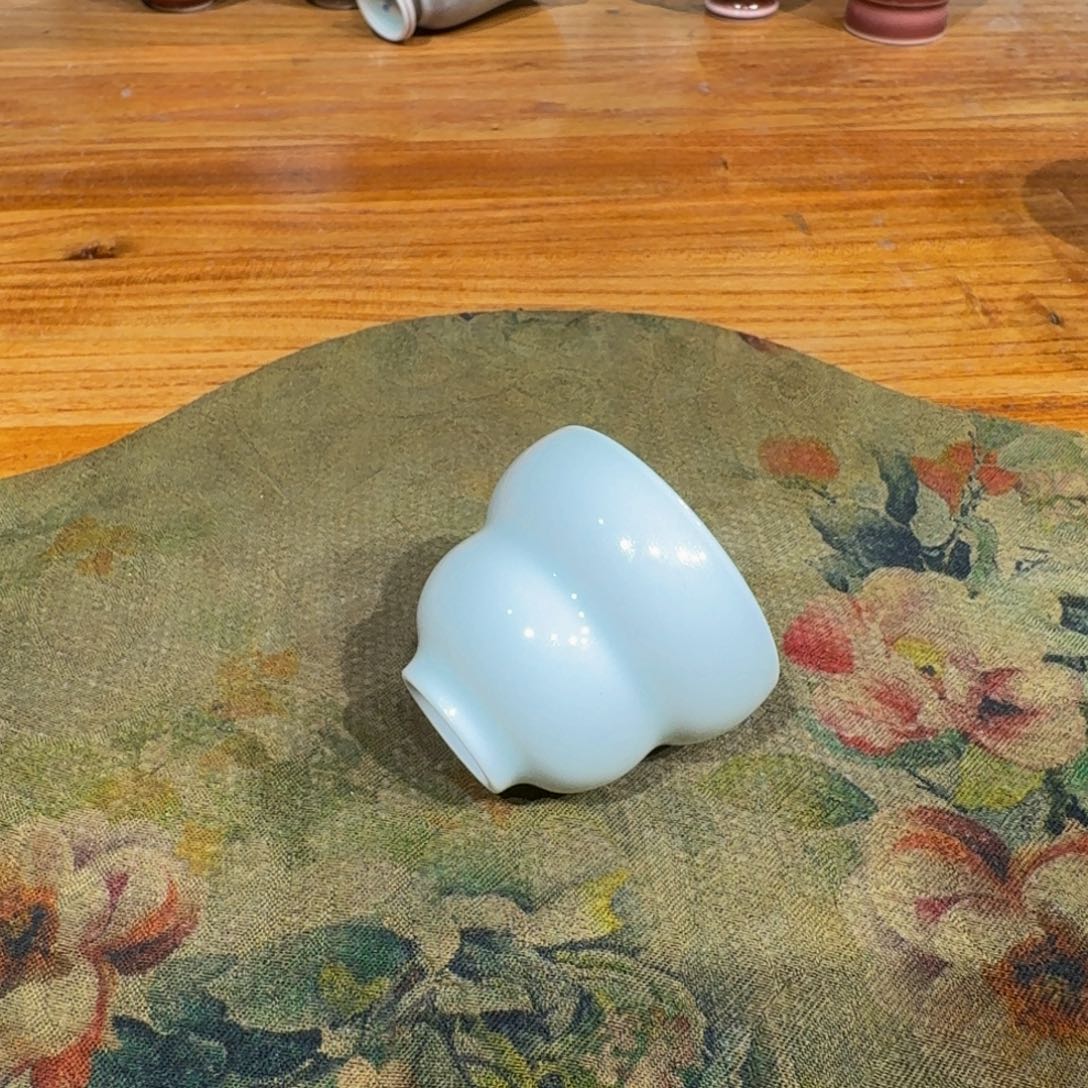 古法手工柴窑甜白微瑕