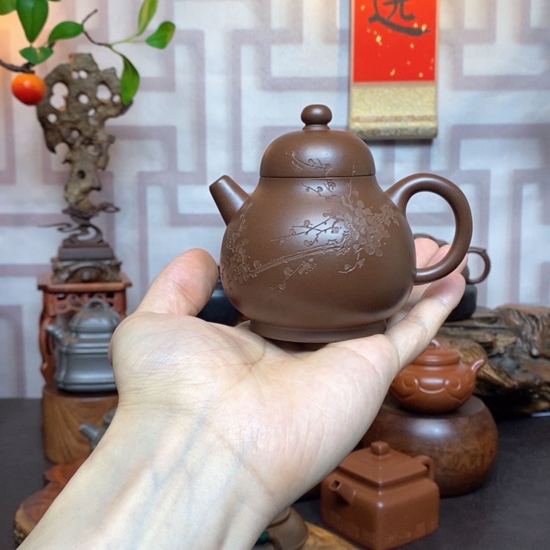 紫砂茶具紫泥宫灯