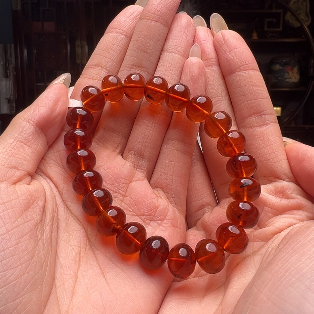 琥珀裸石未镶嵌叮*妈抚顺琥珀30578。11mm