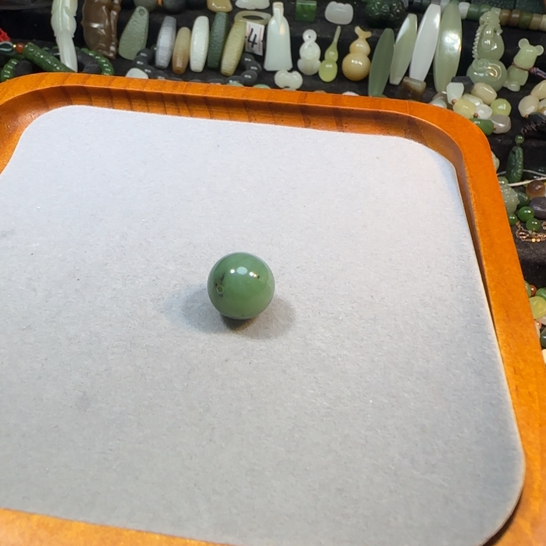 颈饰未镶嵌和田玉碧玉13mm