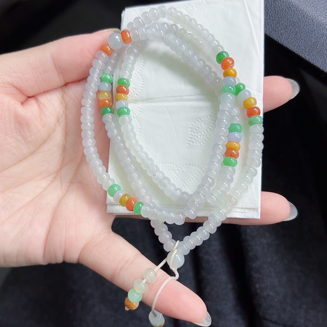 翡翠手链未镶嵌手串