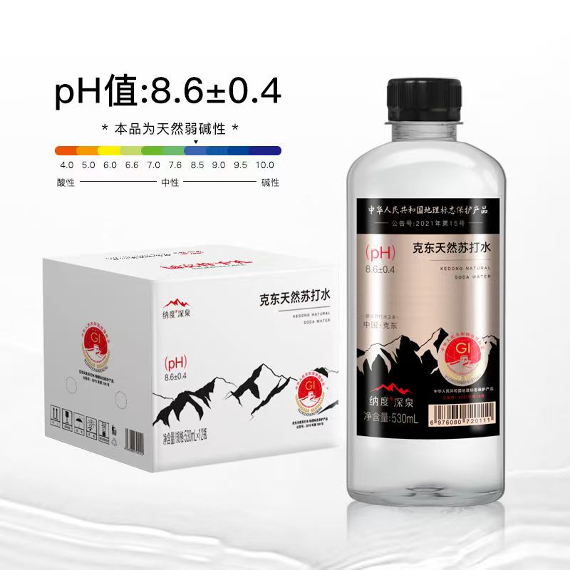 克东天然苏打水530ml*12瓶