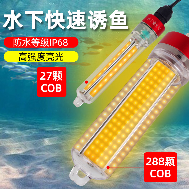 钓哈哈冰钓水下诱鱼灯夜钓海钓强光捕鱼灯大功率聚鱼灯夜钓集鱼灯