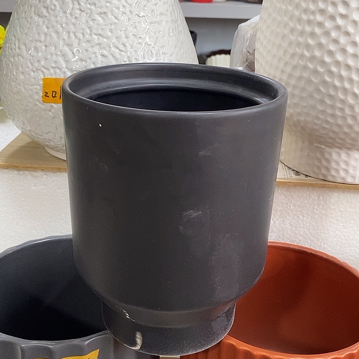 摆件陶陶盆有孔 瑕疵介意勿拍