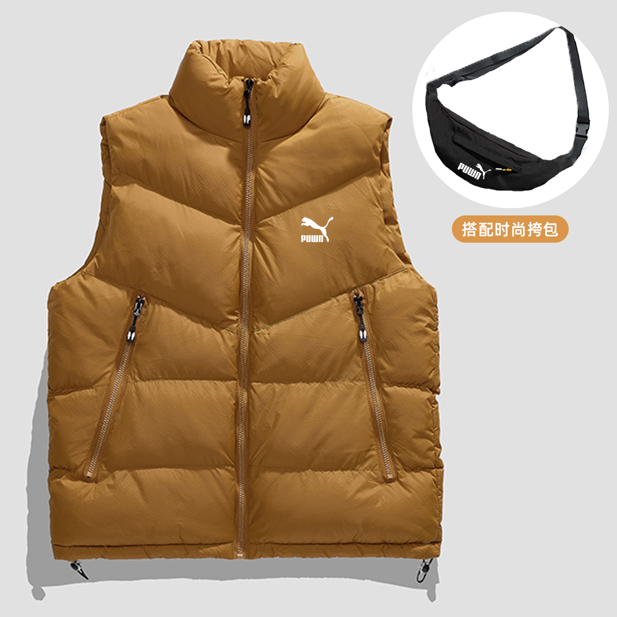 【双十二年终大促】男女同款秋冬马甲保暖【拉链口袋8028】puwn