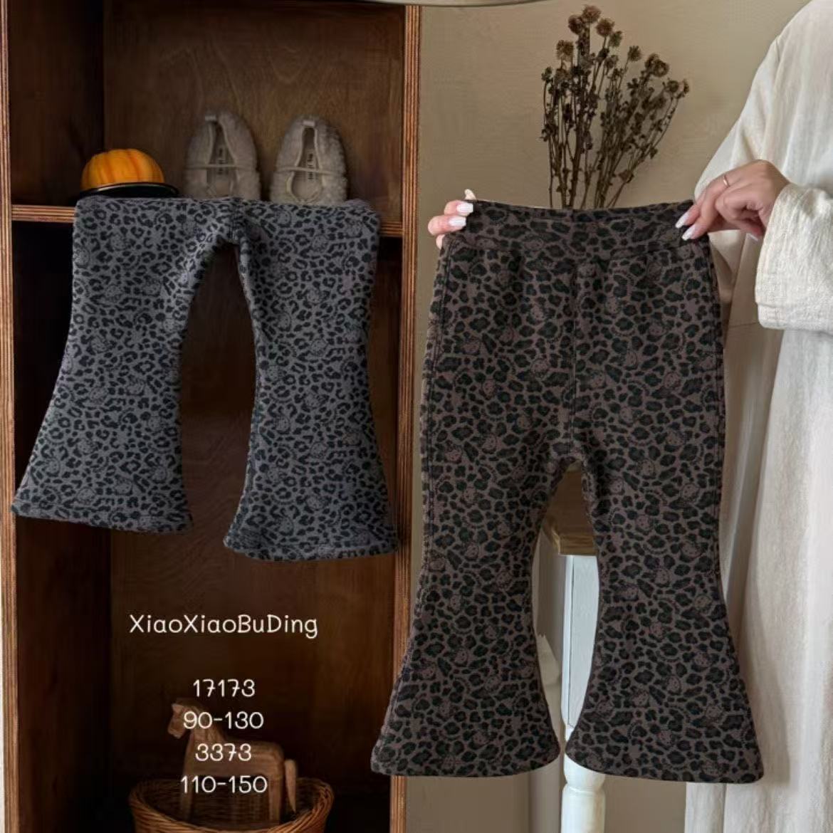 【Suger Yuu】自制品牌高货女童裤子【加绒豹纹裤】