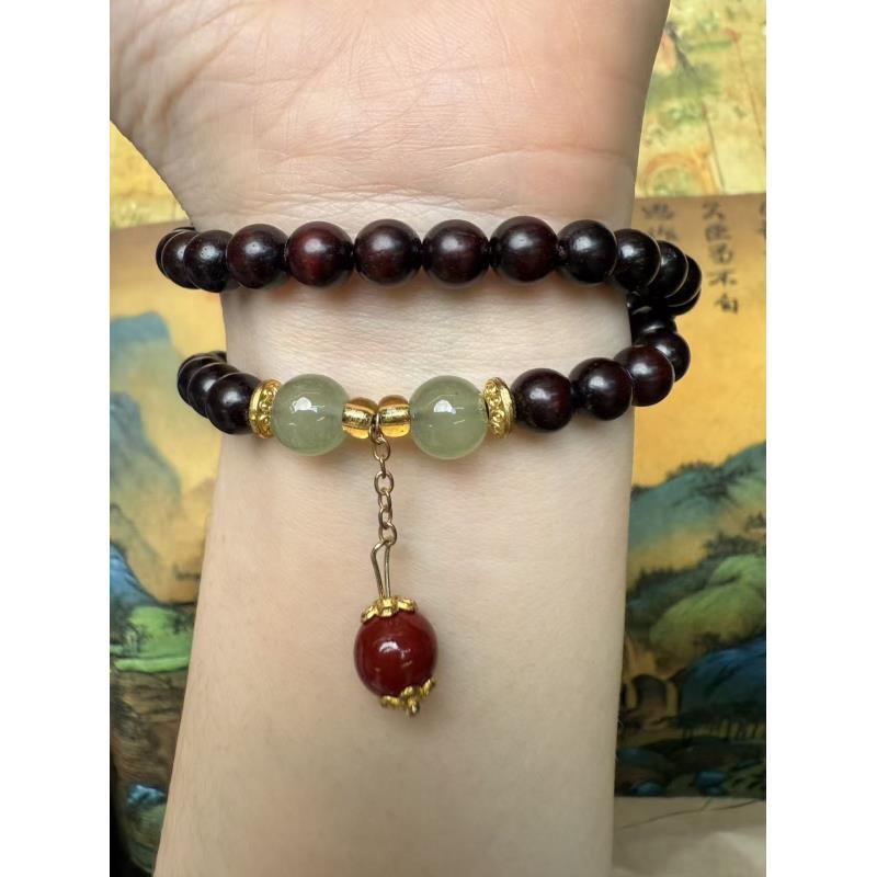 S1294-优质血檀0.6双圈手串