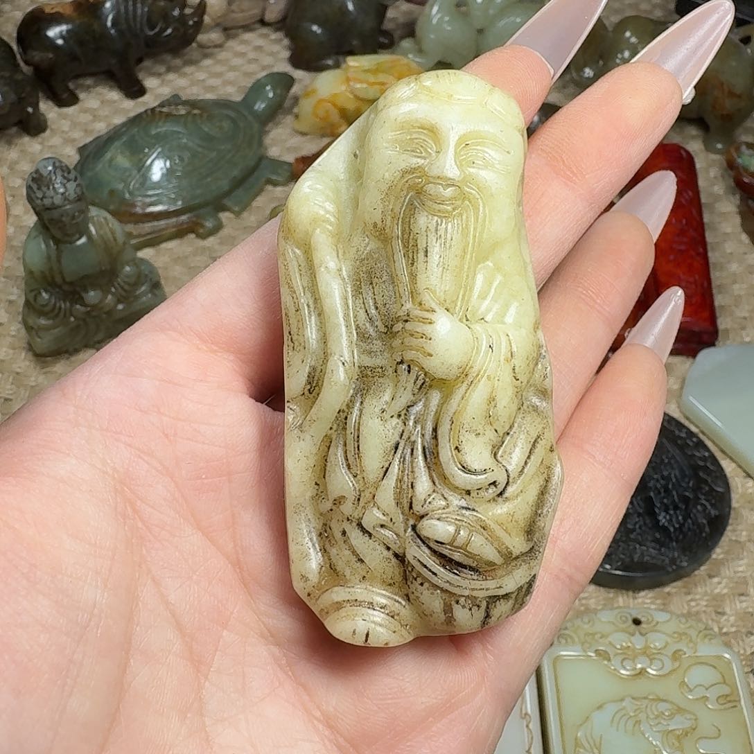 白玉菩提吊坠挂件