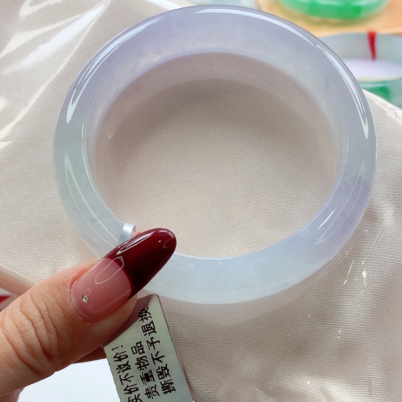 【闪购商品】翡翠手镯未镶嵌56.7 起光冰粉紫 灵
