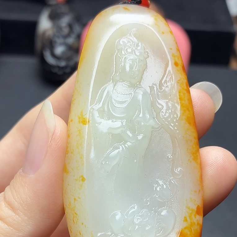 和田玉玉石挂件N1119拍一发一