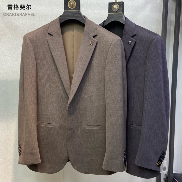 8692/8695细条纹西服外套男商务休闲挺括有型气质上衣单西25秋季