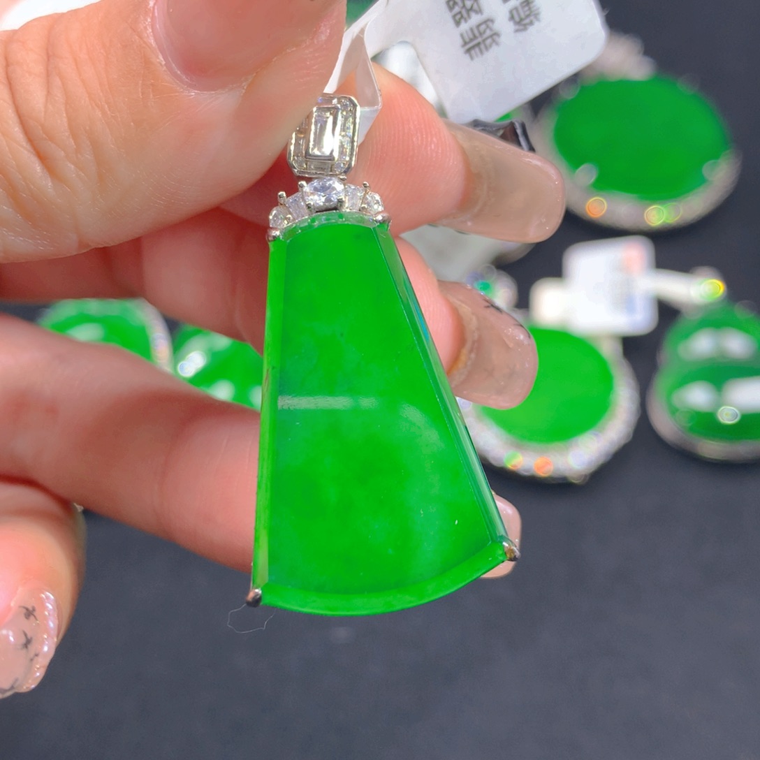 翡翠颈饰银S925镶嵌11111111111