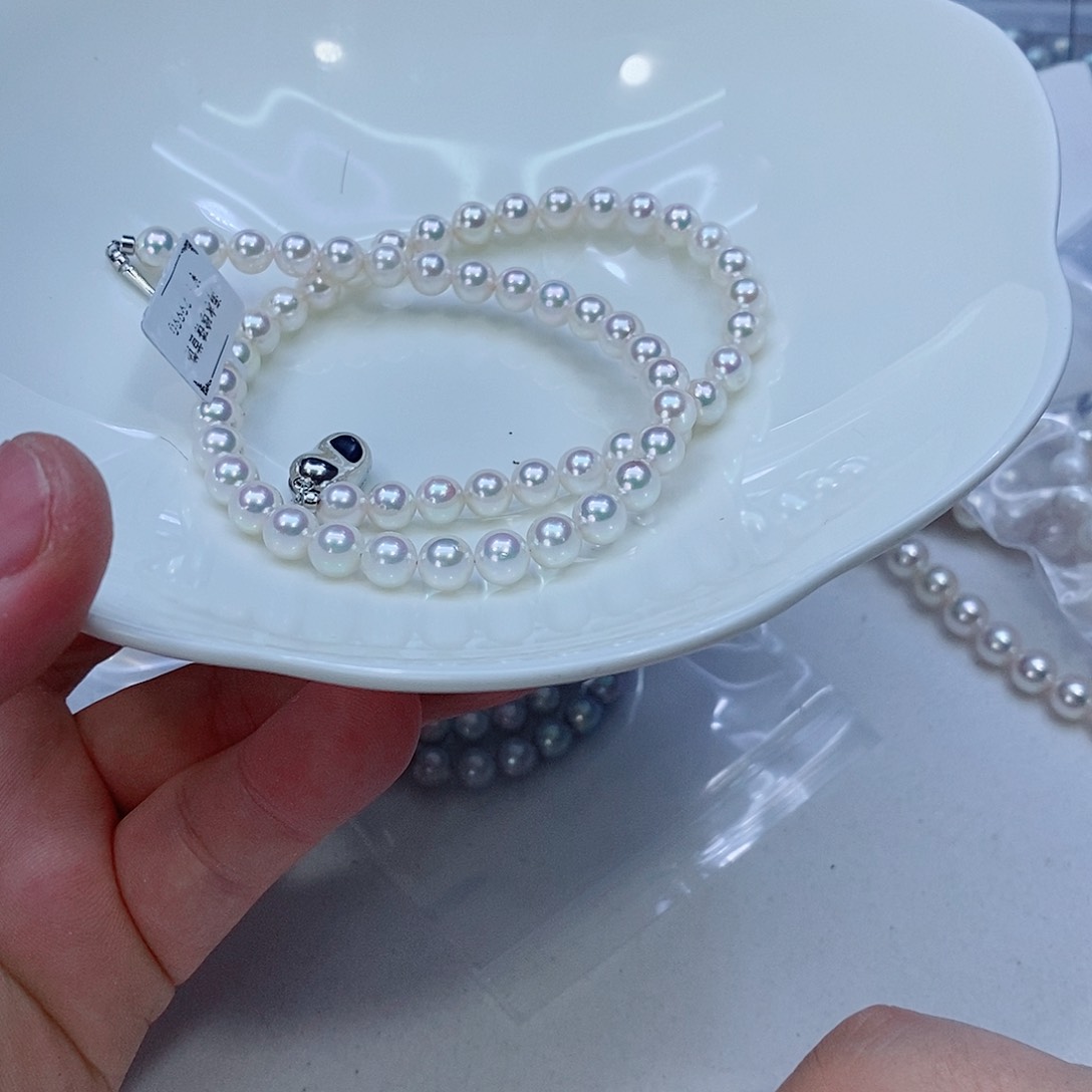 海水珍珠颈饰银S925镶嵌