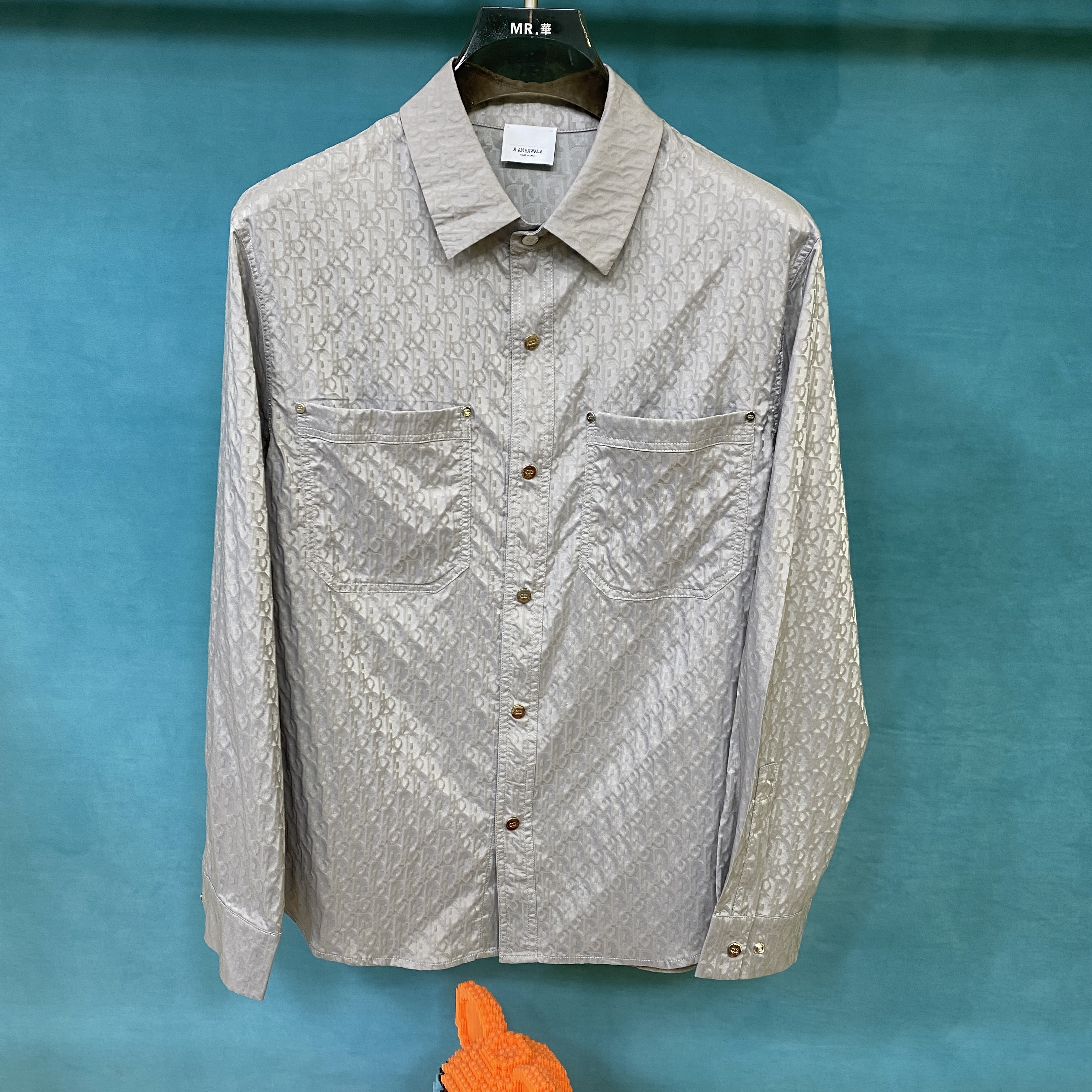 F [H019] 春季新款男士简约长袖衬衫透气休闲百搭时尚上衣