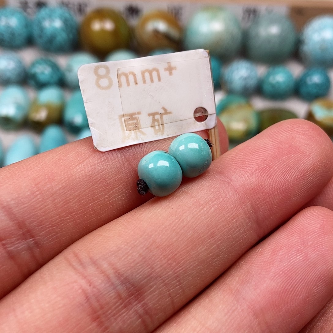 未镶嵌绿松石珠宝半成品