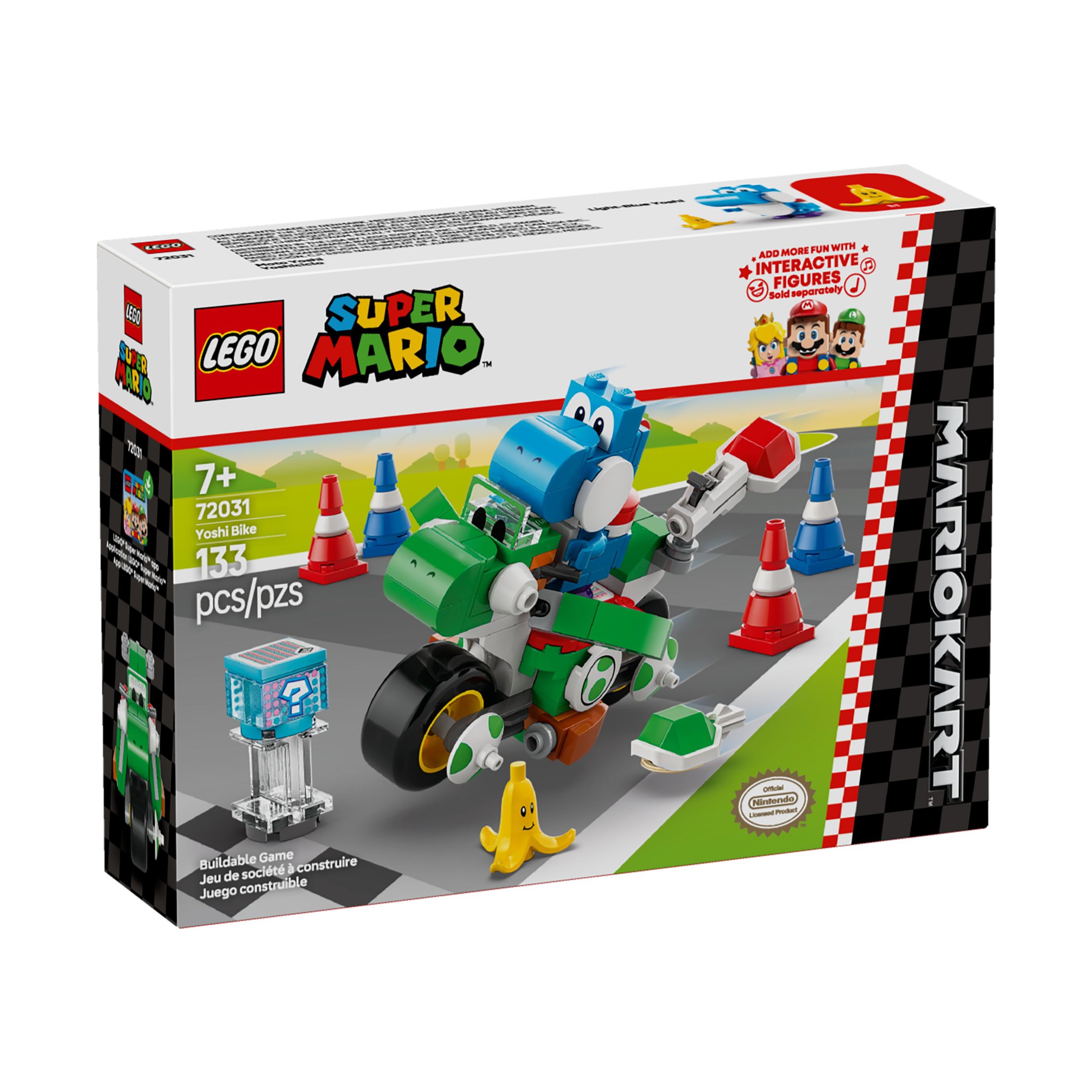 LEGO/乐高积木72031马力欧卡丁车–耀西摩托1盒.