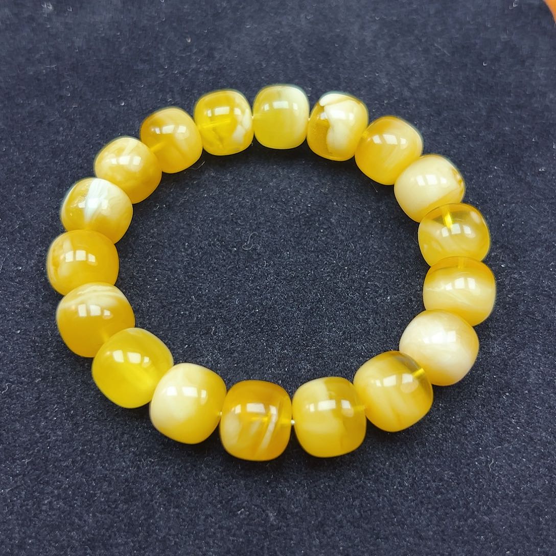 手链蜜蜡未镶嵌单圈25.1克