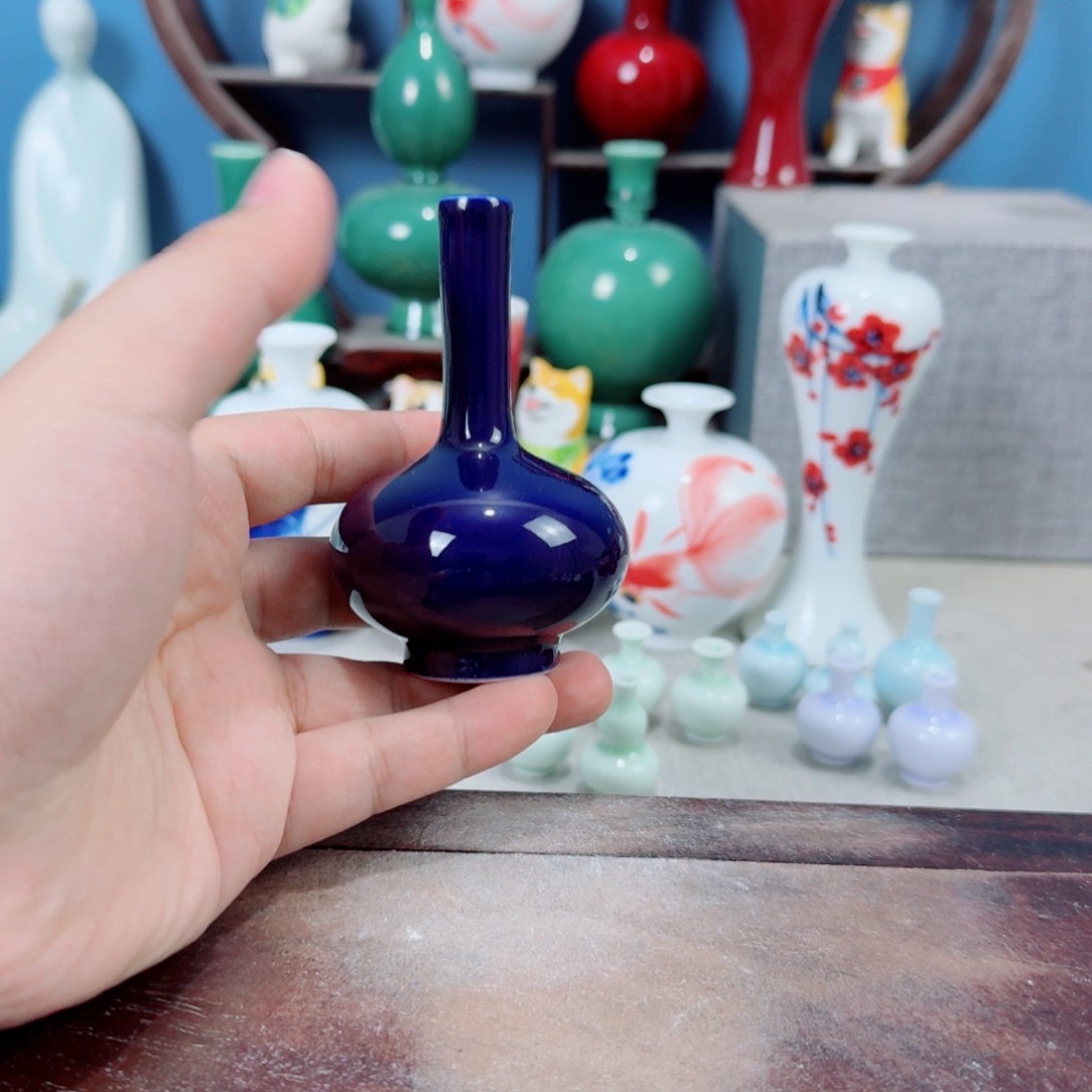 陶瓷手工小花器摆件