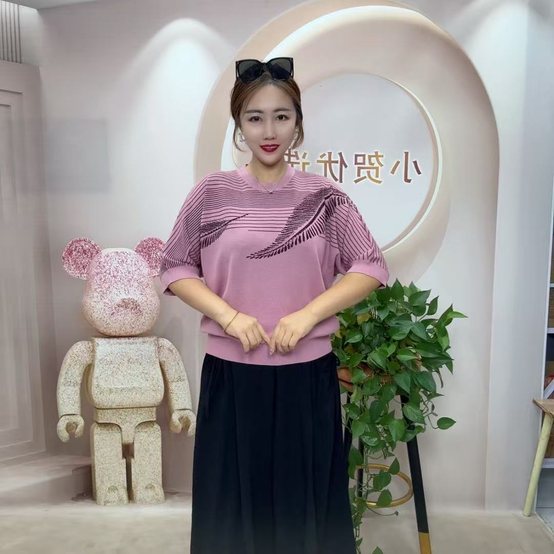 双面羽毛时尚美衫