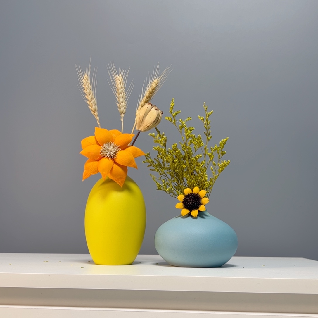 陶瓷花瓶景德镇手作陶瓷花瓶摆件无恐