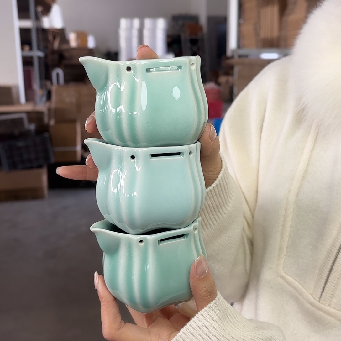 龙泉云间青瓷小米茶器