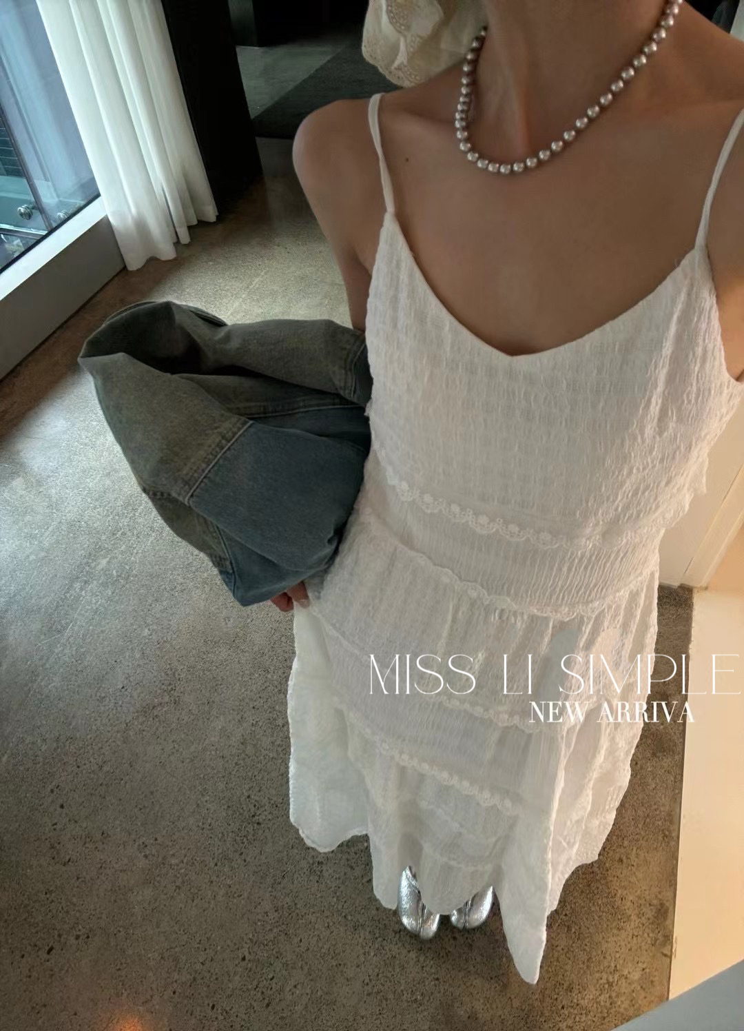 【Miss Li】Simple2025韩系层次简约气质吊带连衣裙