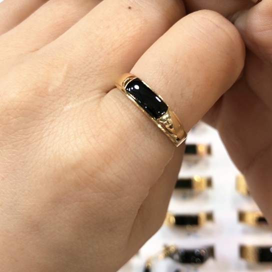 翡翠戒指18K金镶嵌缅甸天然A货翡翠