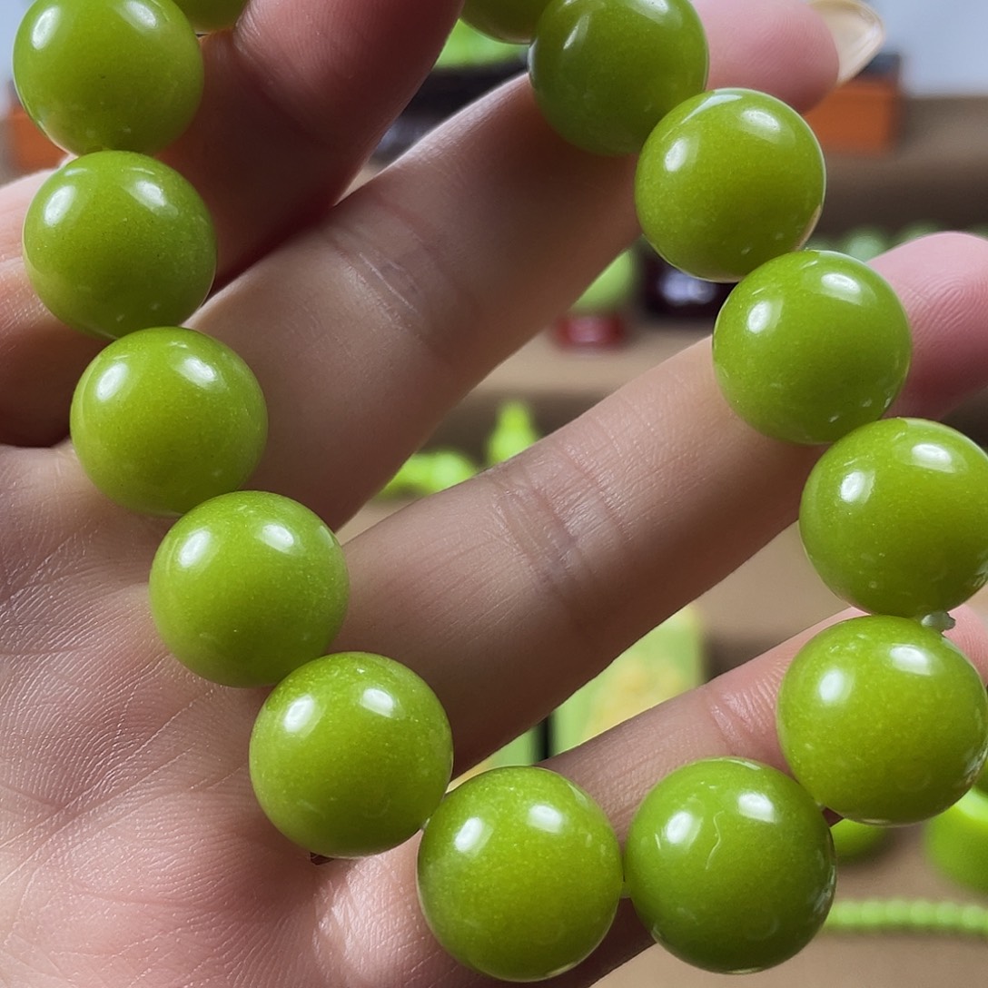 顺***溜石材1.4手串aaaaa