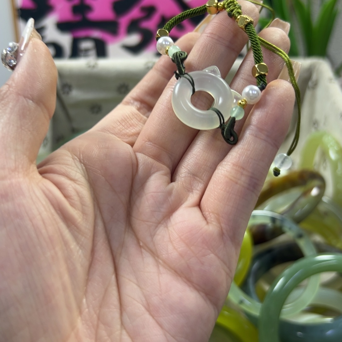 蛇纹石玉手镯未镶嵌215