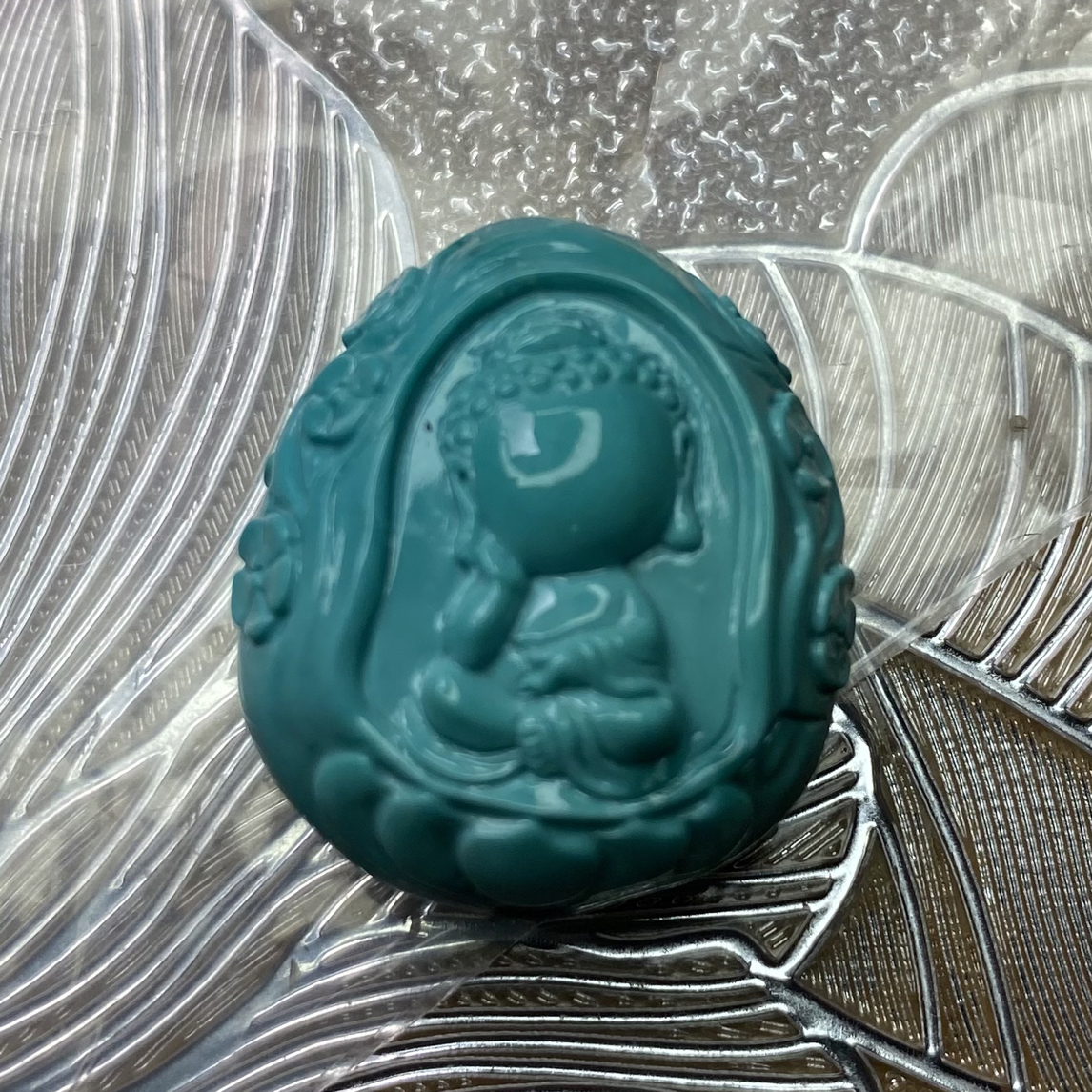 原矿绿松石无向佛