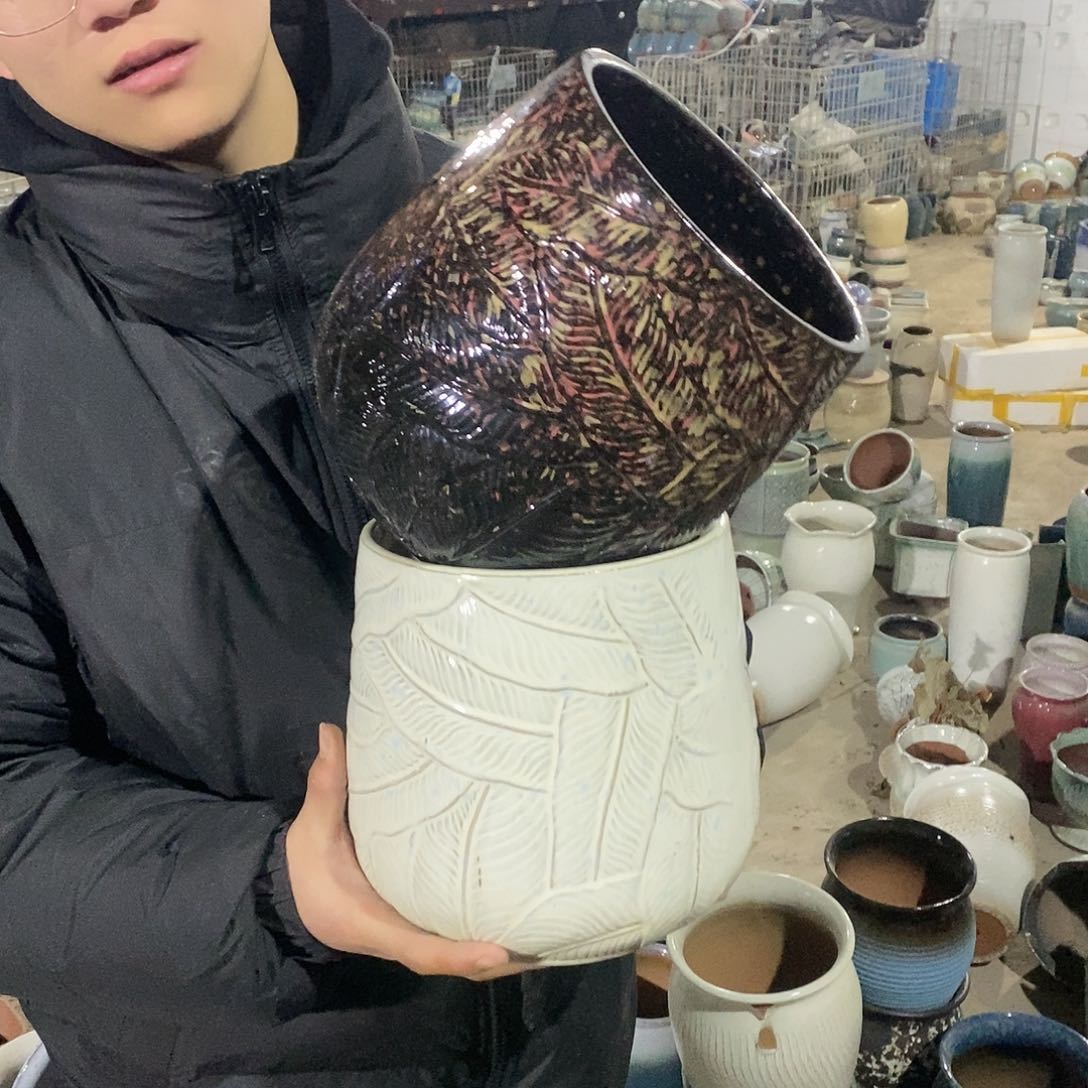 紫砂花盆瑕疵18/20fhj h g v