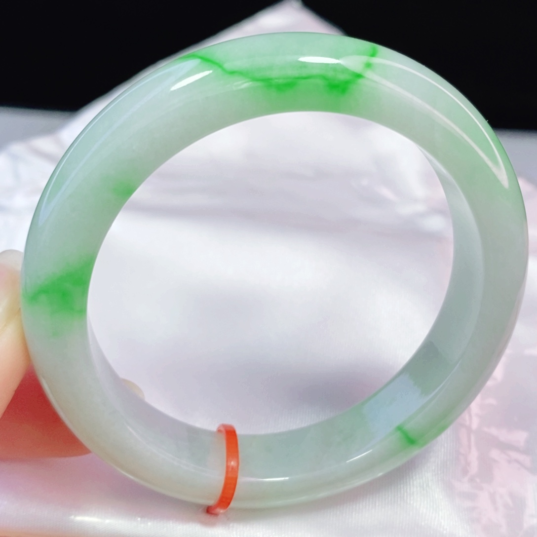 未镶嵌手镯翡翠52.8正圈