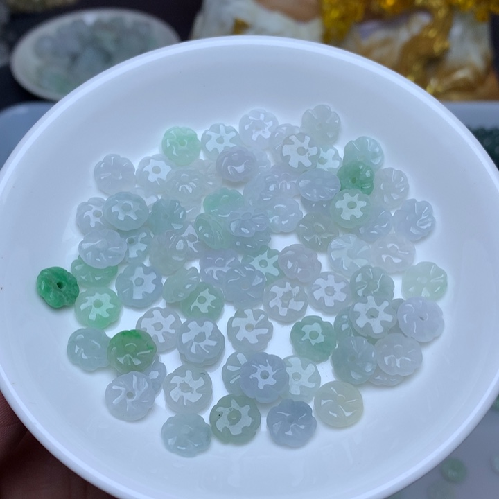 【闪购商品】翡翠手链未镶嵌卡9冰花花50个