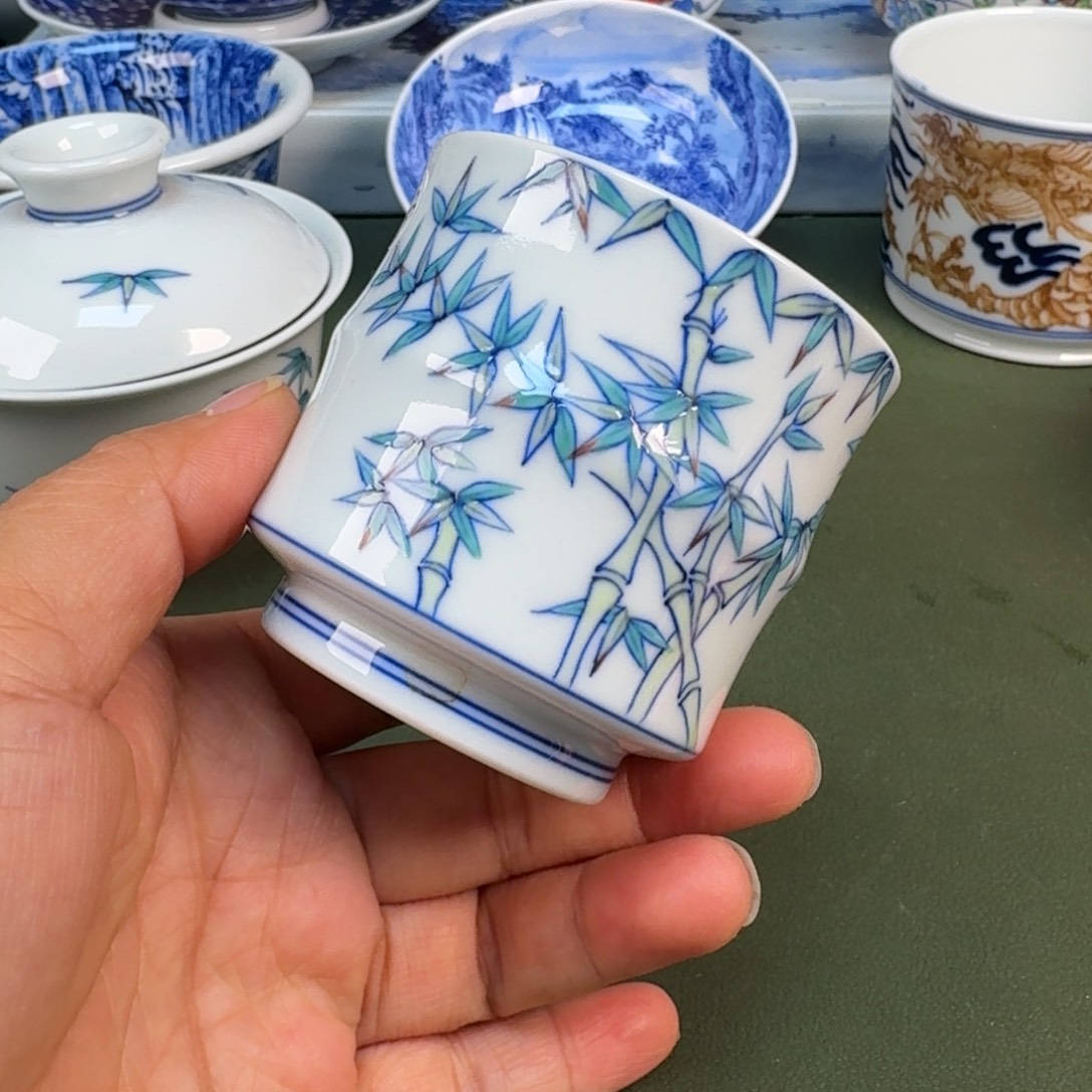 陶景德镇纯手绘茶具圆圆206