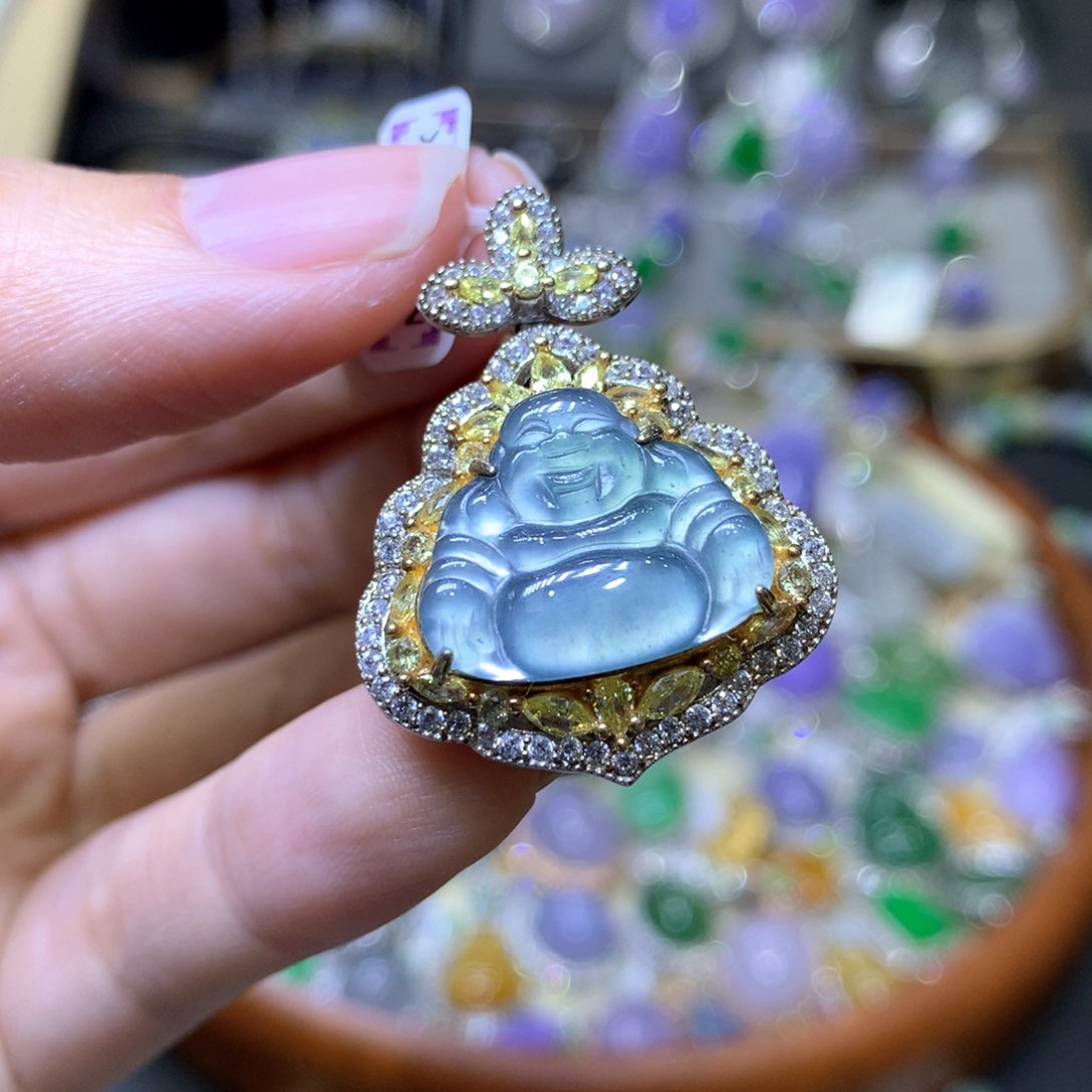 【闪购商品】翡翠颈饰未镶嵌翡翠吊坠项链