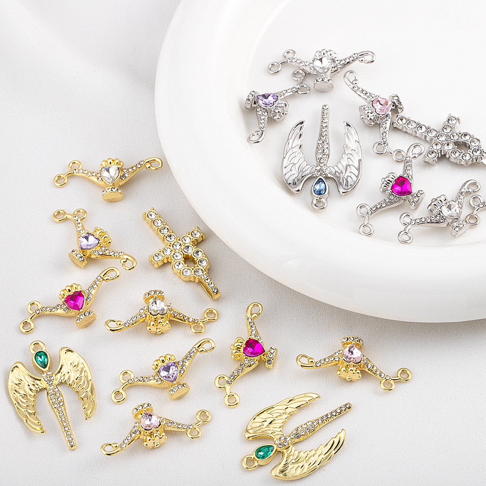 合金吊坠 合金镶钻神灯十字架吊坠 神秘宗教风项链diy耳饰饰品