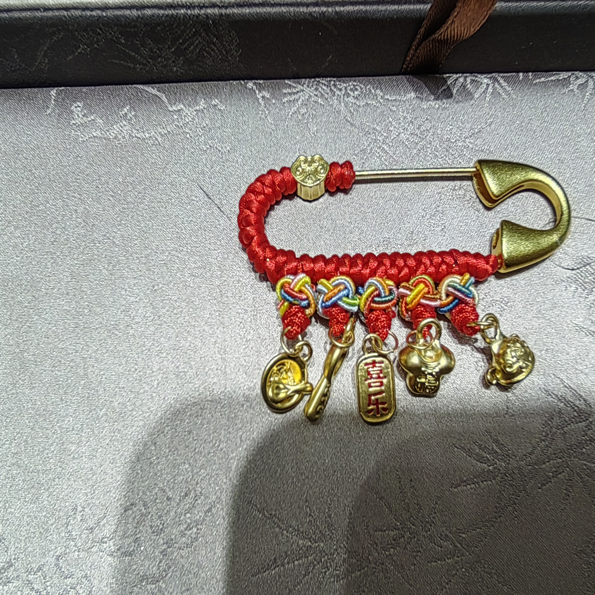 足金宝宝胸针金大福