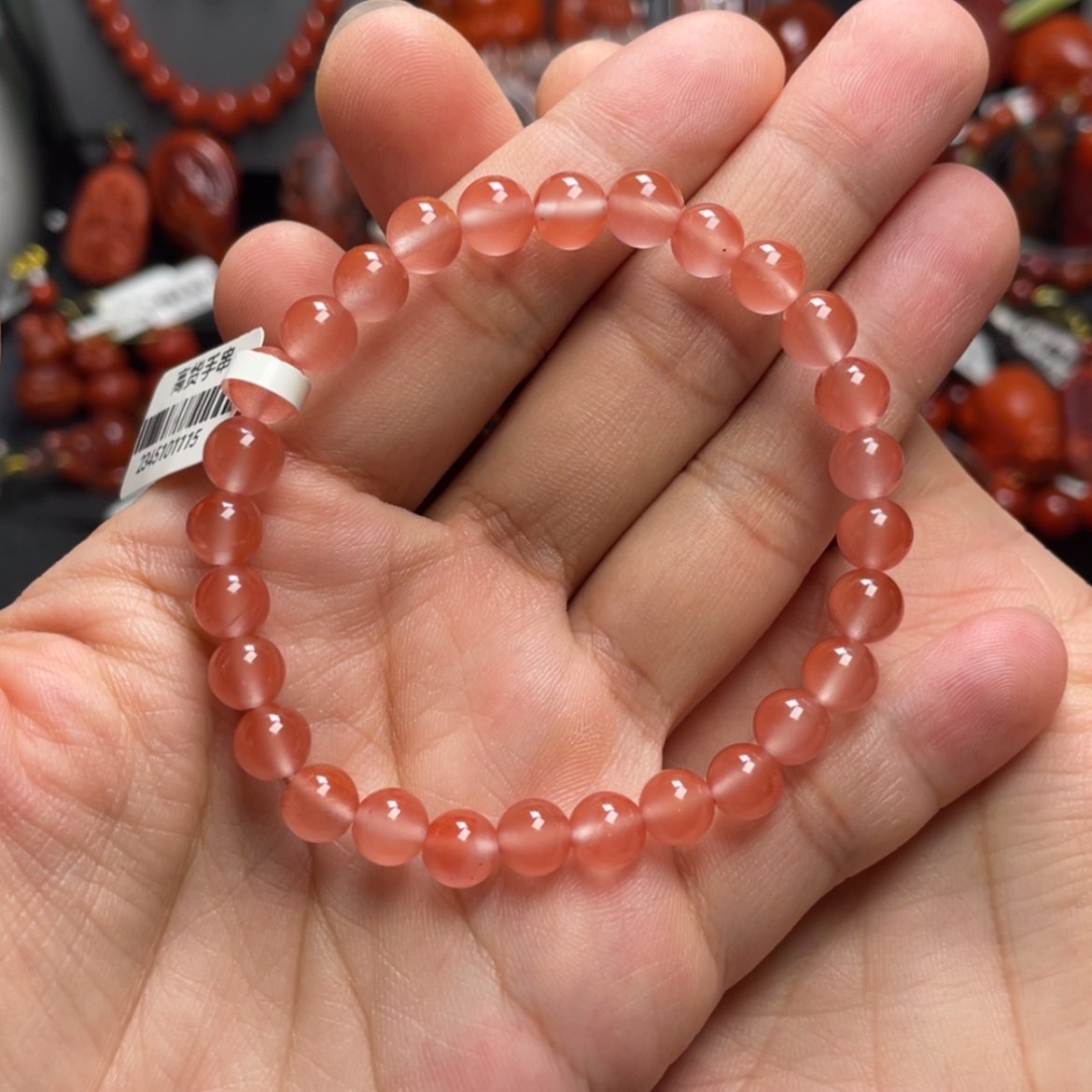 【闪购商品】未镶嵌7m冰粉手串南红玛瑙